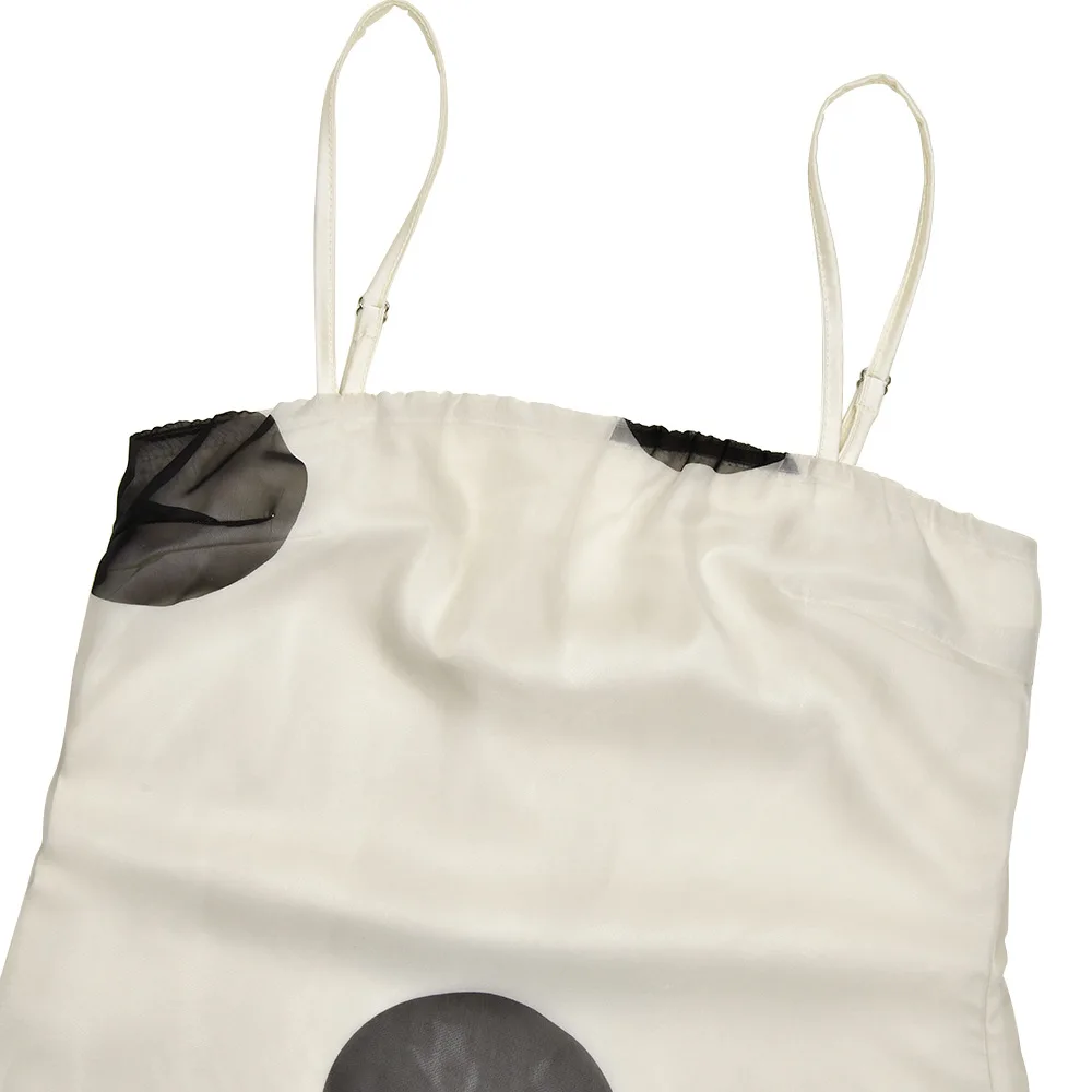 Polka dot impresso dupla camada feminina maxi vestido sexy ver através de malha vestido de verão magro elegante festa vestido de noite