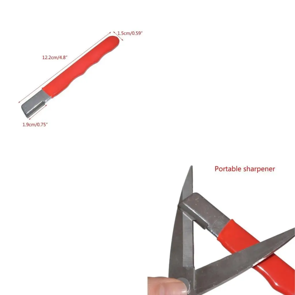 

P82E Portable Sharpener Pocket Knife Sharpening Stone for Kitchen Outdoor Camping BBQ Tool Sharpener Polishing Tool