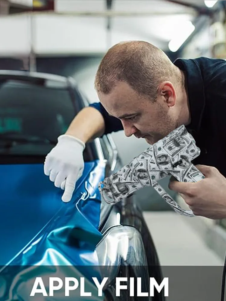 Picture 4: KUNAISI Graffiti Hot Air Gun Temperatures Adjustable Car Film Heat Gun Thermal Blower Shrink Wrapping With Anti scald Cover 220V