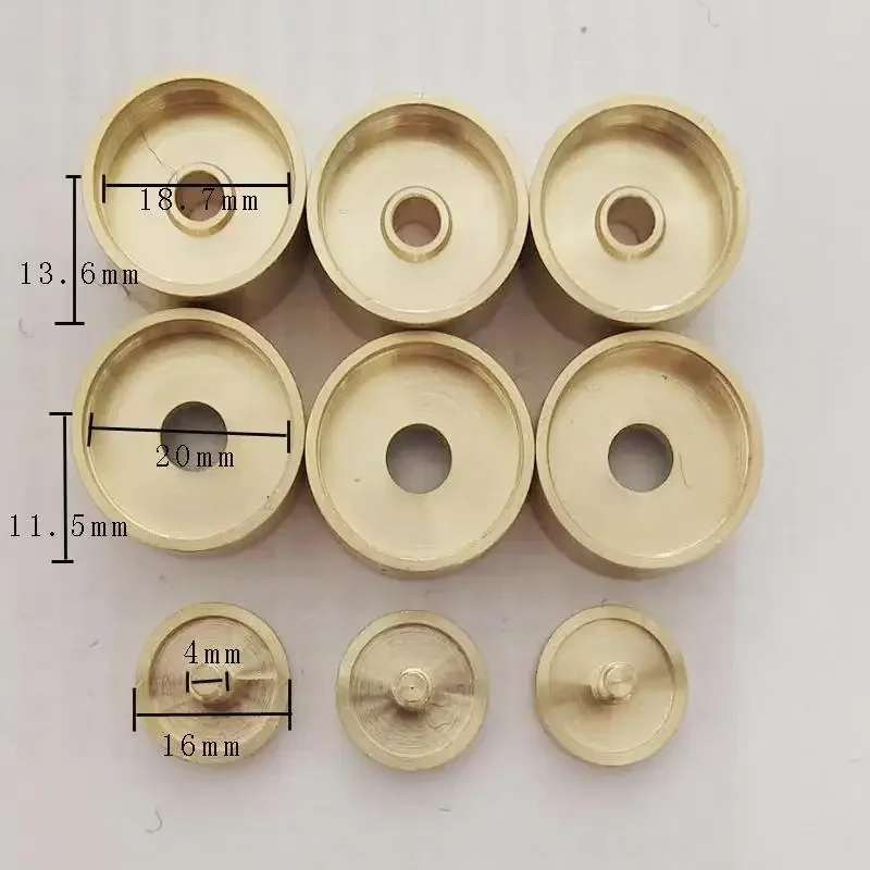 Trumpet Accessories for Brass Instruments: Weighted Upper Cover, Lower Cover, Piston Covers and Keys All Made of Copper