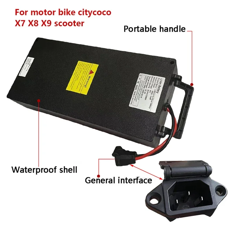 60V 30ah electric scooter 250W~1500W motorcycle/tricycle/bicycle waterproof lithium battery