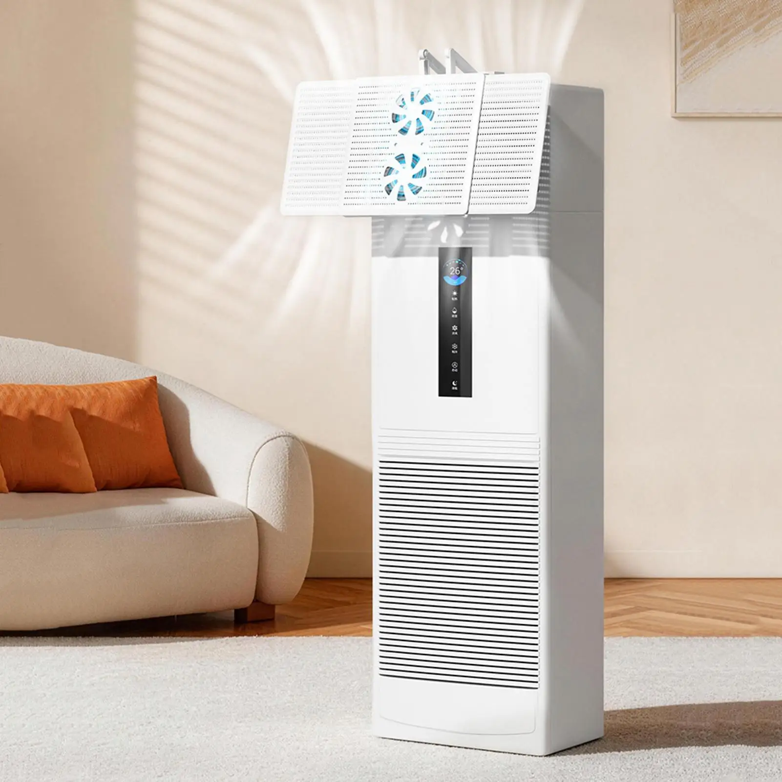 Air Conditioner Deflector Prevent Direct Blowing Adjustable Room Air Conditioner Vent Deflector for Home Dorm Office Apartment