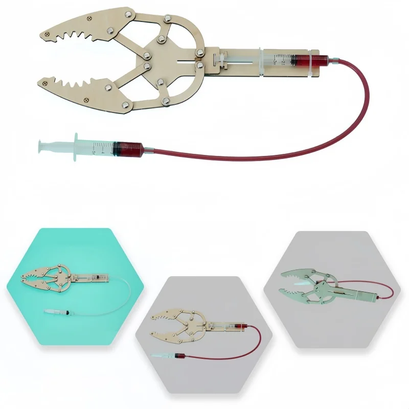 DIY Hydraulic Efficiency Manipulator Model Techology Science Toys STEM Experimental Tool Kit Teaching Aids Educational Toys