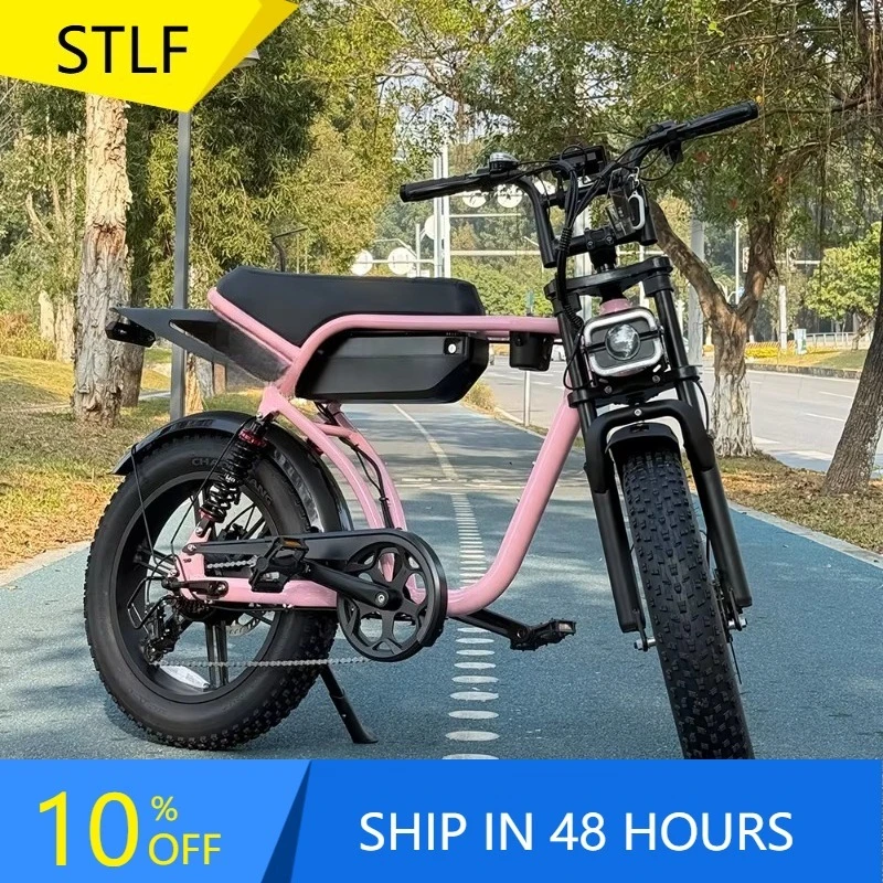 BR EU AU Stock RSE Mountain EBike 20inch 48V 250W 20AH Lithium Hydraulic Brake Fat Tire Aluminum Frame 7-Speed Double Suspension