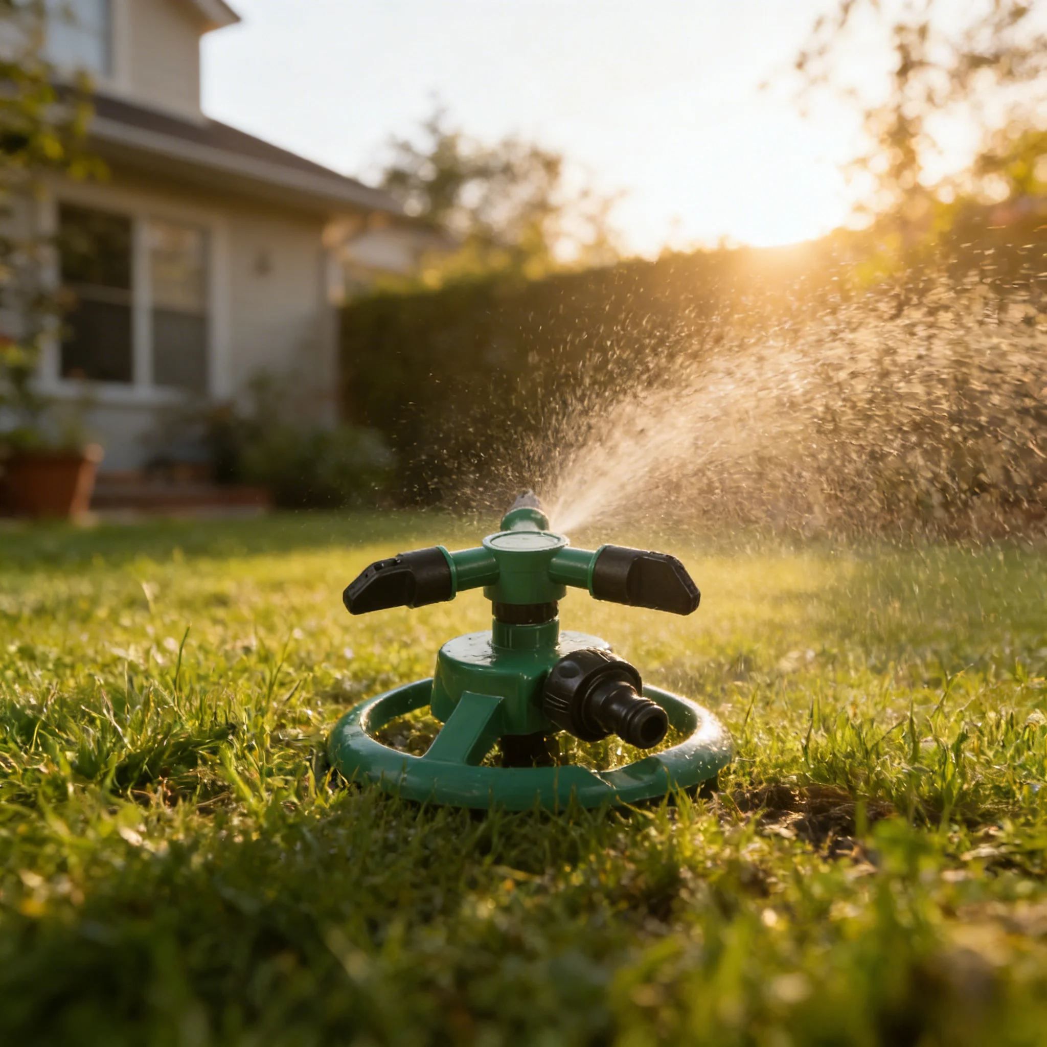 360 ° ultra large coverage automatic rotating nozzle, suitable for lawn and garden irrigation, efficient watering