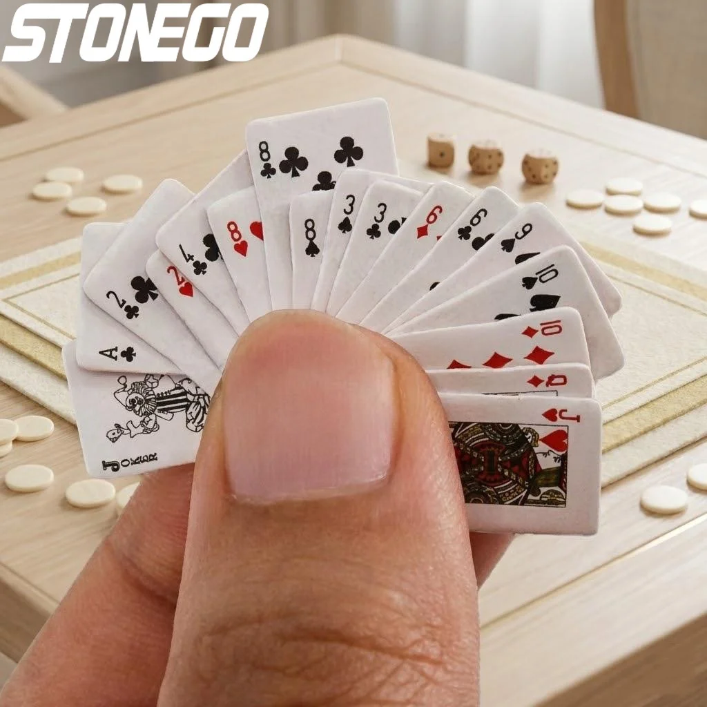 

Забавные мини-карты для покера, карманные портативные дорожные карточные игры, декоративные милые игрушки, подарочный набор для взрослых и детей