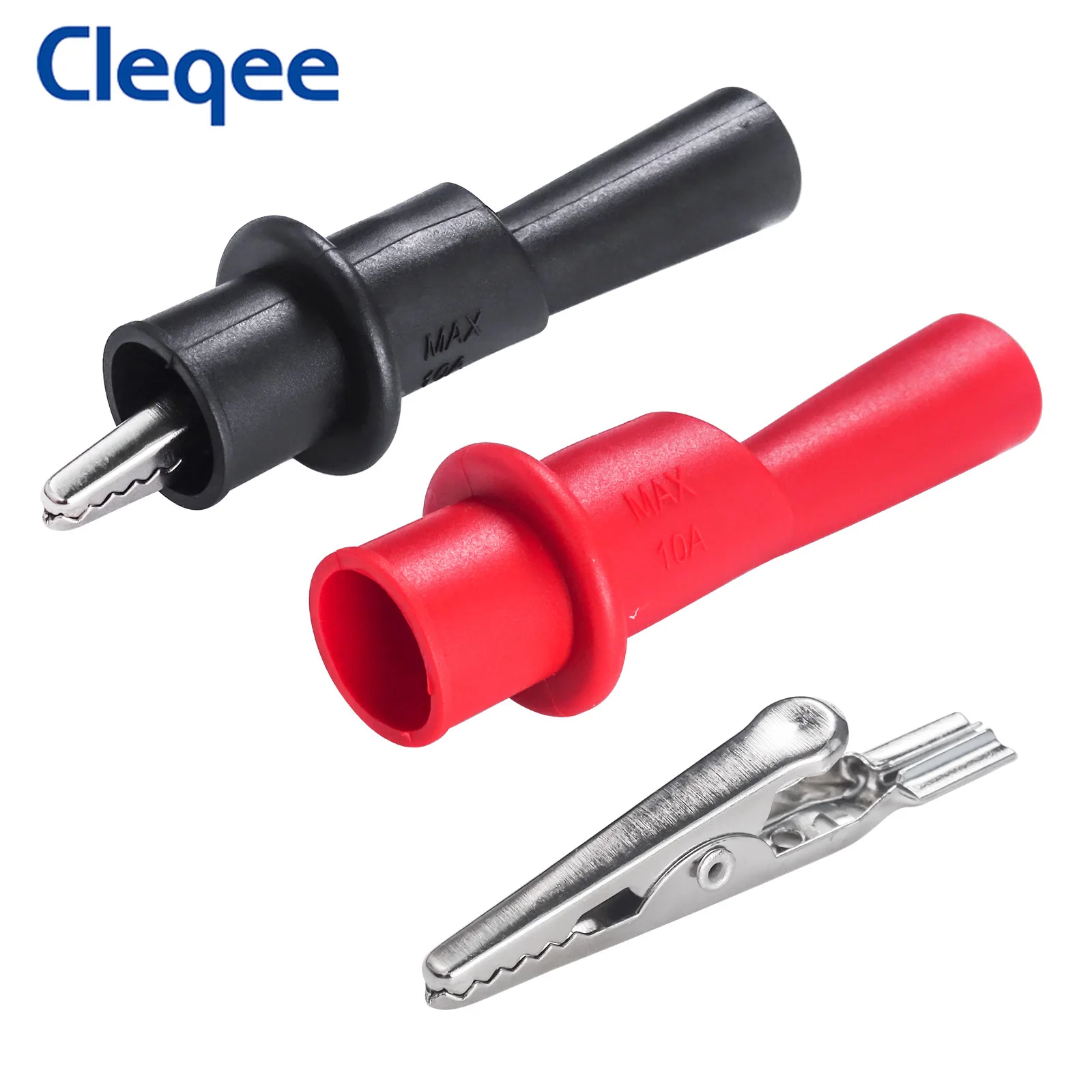 Cleqee P507D 11 قطعة متعددة اختبار يؤدي عدة 4 مللي متر الموز التوصيل التمساح كليب السيارات اختبار هوك سلك ثقب التحقيق الملقط