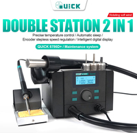 QUICK 8786D+ Double Station 2 in 1 Smart Hot Air Desoldering Station /Soldering Station, Maintenance System,SMD Rework Station