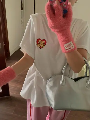 순수 코튼 라운드 넥 반팔 티셔츠 재미 있은 귀여운 토끼 인쇄 느슨한 맞는 달콤한 스타일 여성을위한 여름 탑