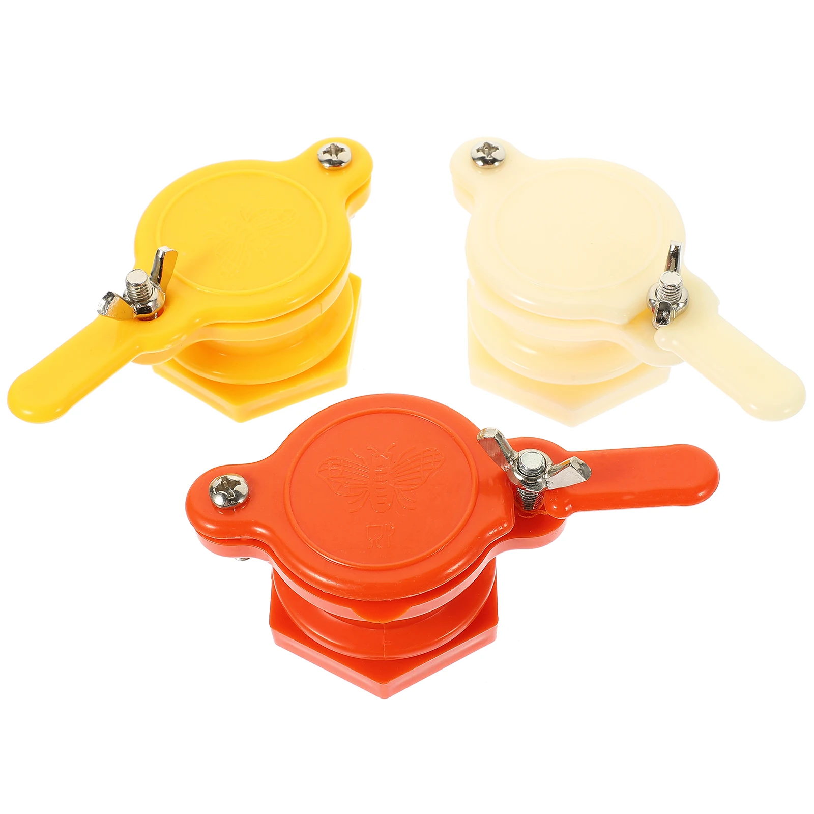 

3pcs Honey Residue free Faucet Beekeeping Plastic Long H White Yellow Gate Valves Easy Install Bee Tool Honey