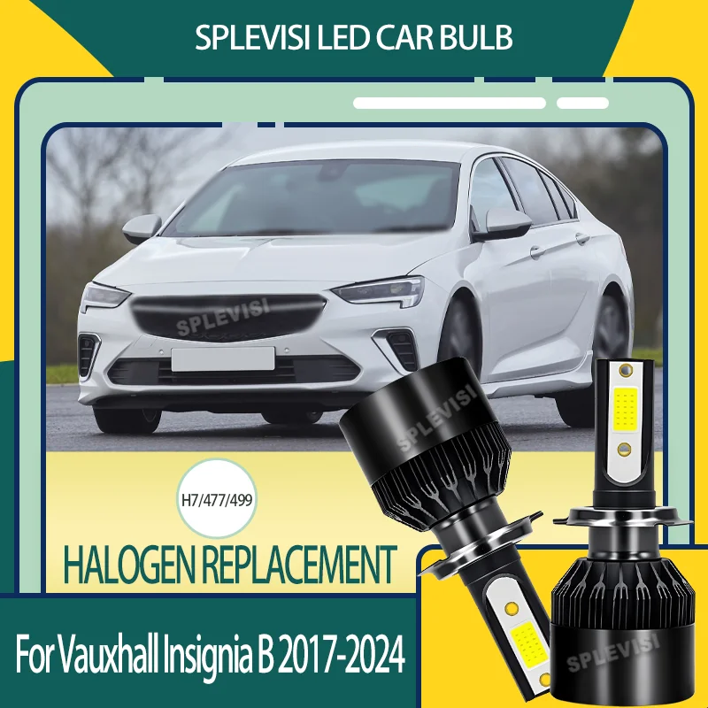 New Upgrade COB Car LED Headlight Perfect for Winter Roads For Vauxhall Insignia B 2017 2018 2019 2020 2021 2022 2023 2024