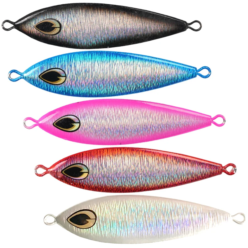 wonderse 60g 80g 100g 120g 150g Luminous Metal Fishing Jig Iron Plate Long Cast Fast Sinking Trolling Hard Lure Wholesale - Image 2