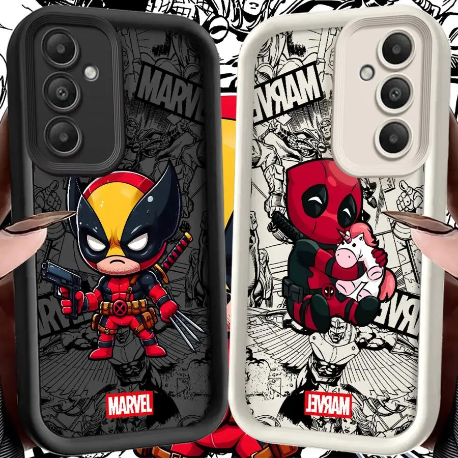 

Cute Marvel Deadpool Case for Samsung Galaxy S23 FE S25+ S25 Ultra S24Ultra S21 S24 Plus S20FE S22 Soft Cover