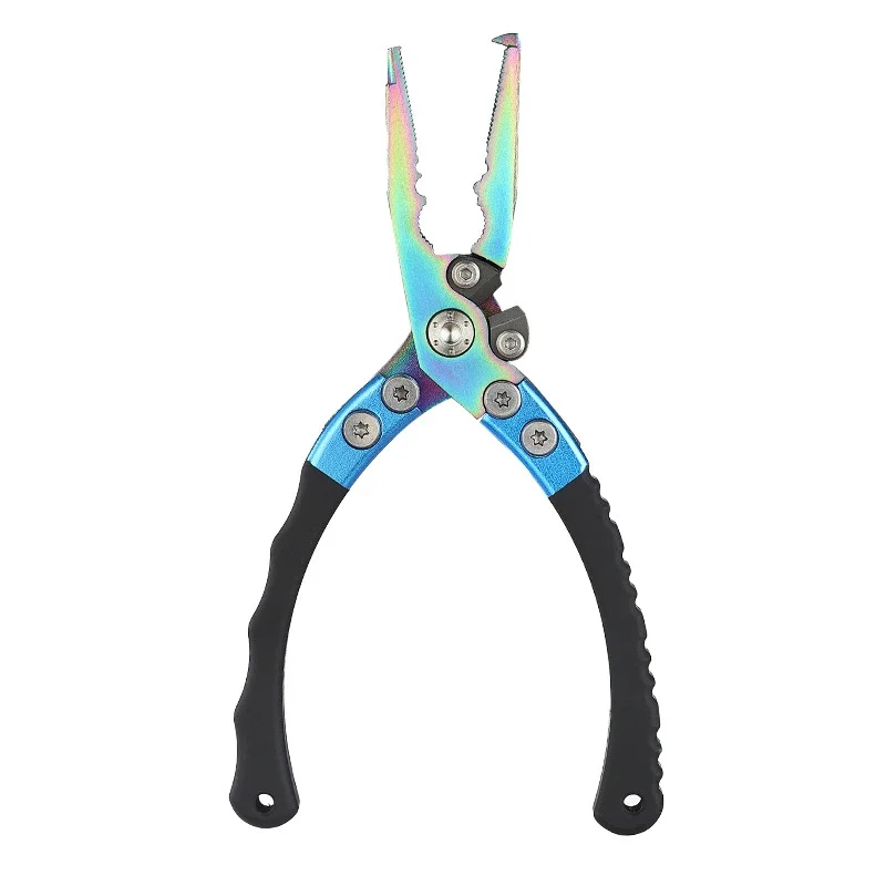 

Dobeli 6.5 Inch Multifunctional Titanium Fishing Pliers Saltwater Hook Remover Kont Braid Line Cutter Ring Fishing Tackle Tongs