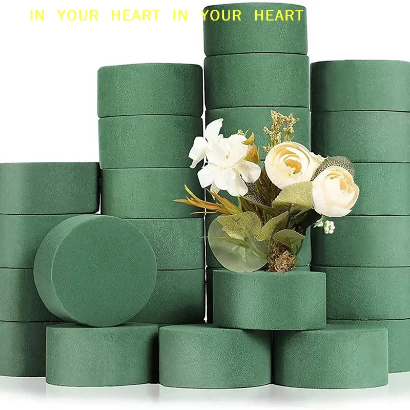 【X】 Wet Foam Cylinders Floral Mud Flower Foam Brick DIY Flower Arrangements For Wedding Party Decor Florist Foam Block