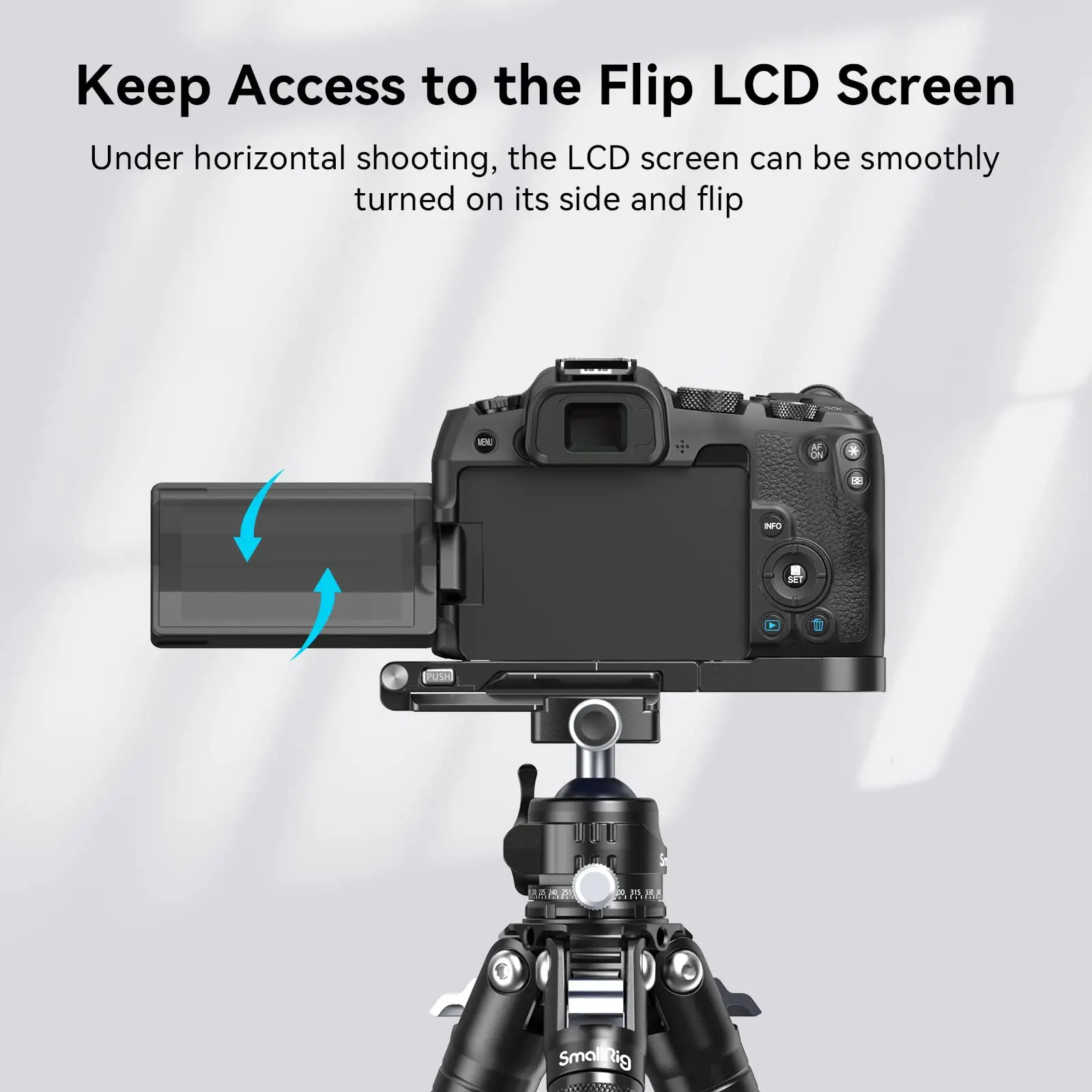 SmallRig Foldable L-Bracket for Canon EOS R8 For Canon EOS RP Arca-Swiss for Gimbal Tripod Shooting W 1/4\