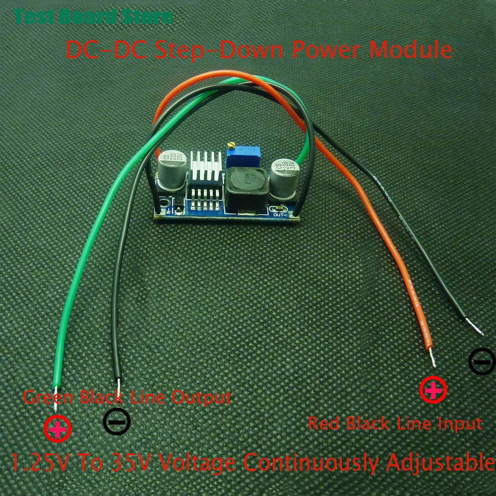 1pc LM2596 Power Converter Step Down Module DC 1.5V-35V Adjustable Power Supply 3.3V/5V/12V/24V TO3ADC Module Heatsink