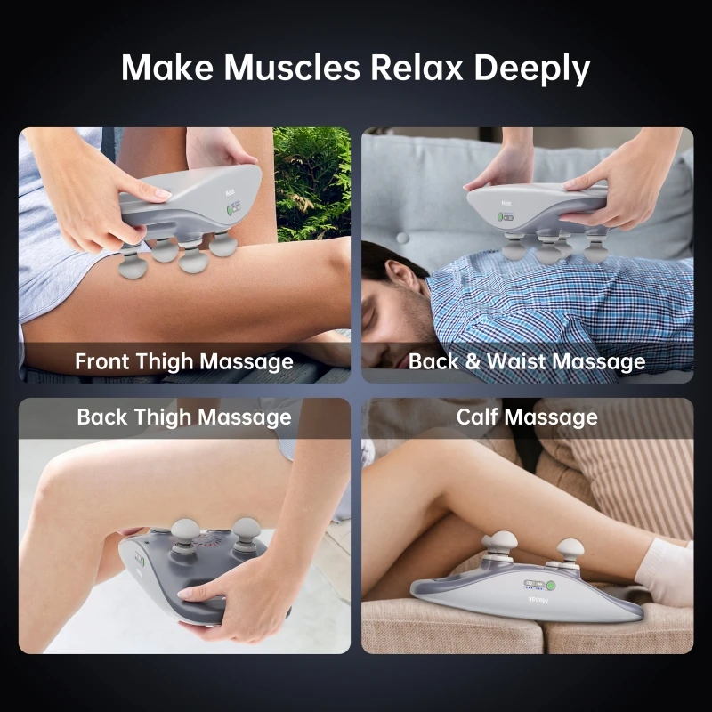 Mebak M1 Four-head Fascia Gun Professional Percussion Muscle Relaxation Massage Gun Wireless Deep Tissue Waist Body Masajeador