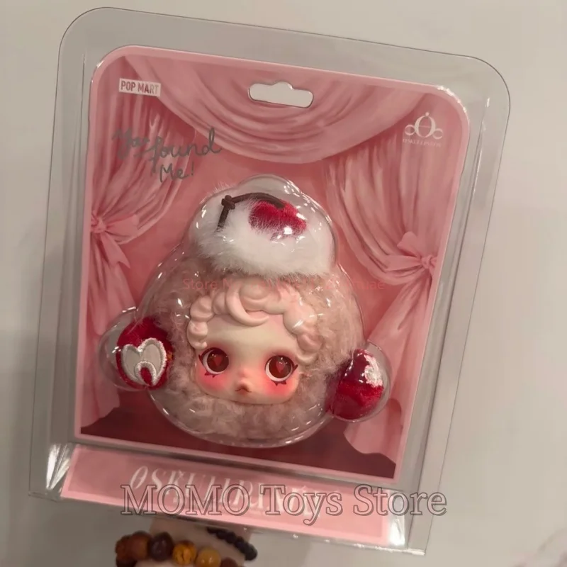 Na stanie Pop Mart Autentyczny Skullpanda Found You Me! Seria Pluszowych Etui na Słuchawki Blind Box Urocze Figurki Akcji na Słuchawki