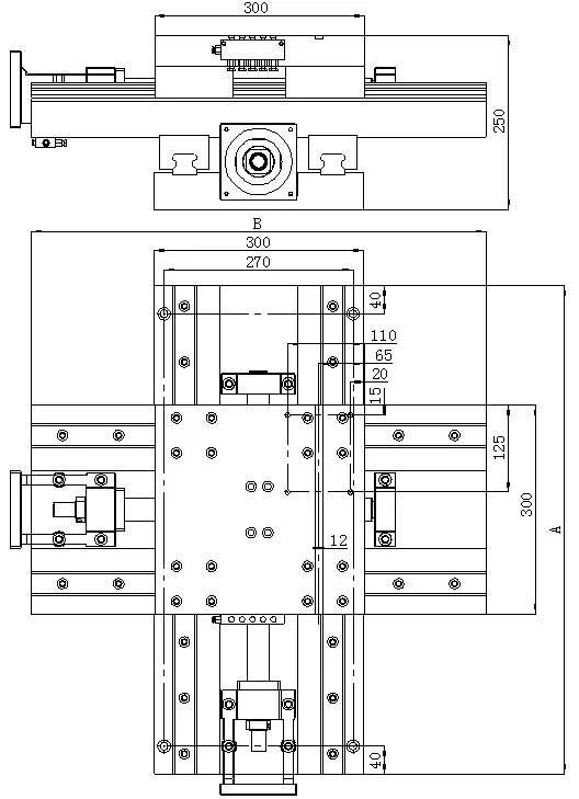 Hot sales Cast iron precision cnc two axis xy cross slide table with stepper servo motor