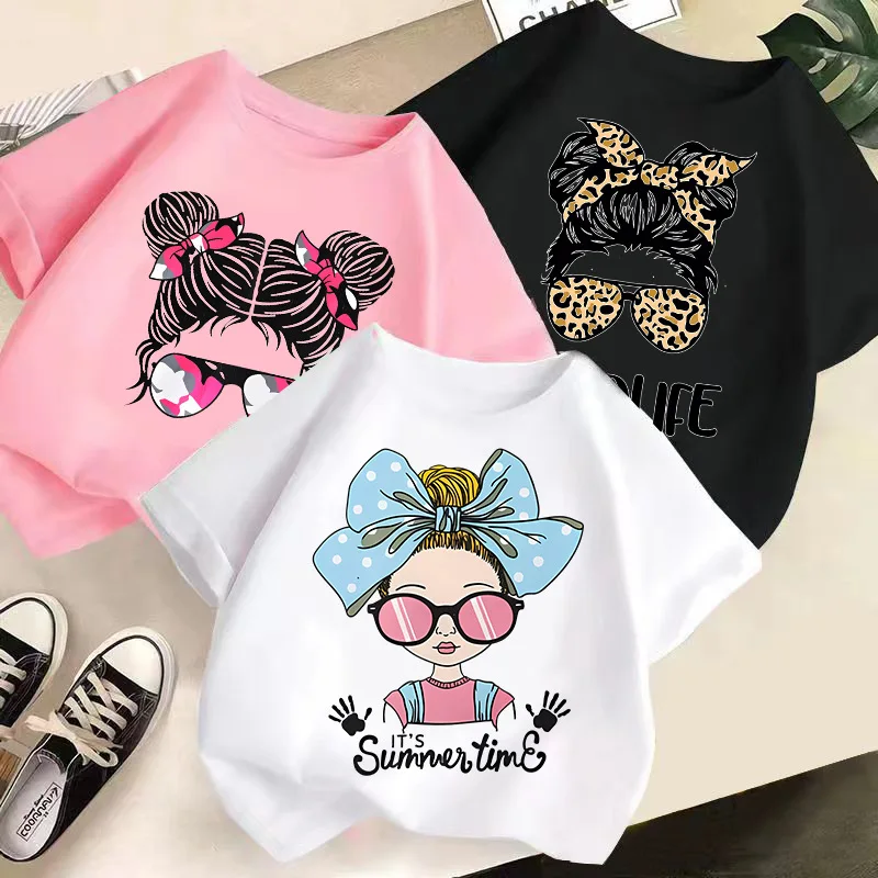 2024 3-14 Years Boys Girls Summer T-Shirts High Quality Cotton Fashion Kids Tshirts Fashion Baby Top Tees Designer Clothes