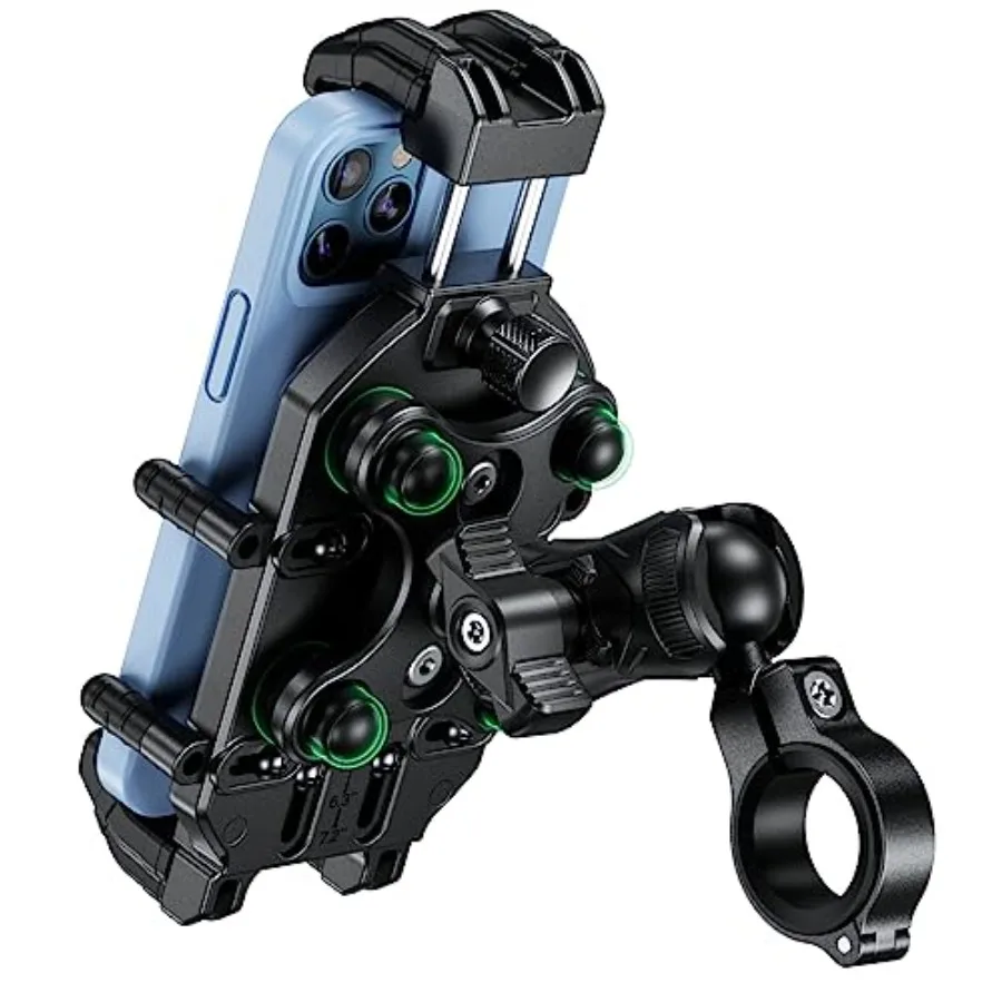 

BRCOVAN Противоугонный держатель для телефона на мотоцикле с гашением вибрации и высокоскоростным безопасным замком, регулируемый размер руля C