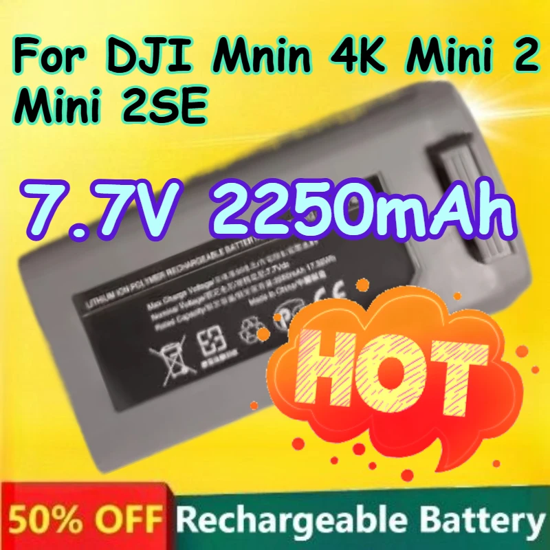 

7.7V 2250mAh Drone Battery for DJI Mnin 4K Mini 2 SE Intelligent Flight Battery Accessory Rechargeable Battery