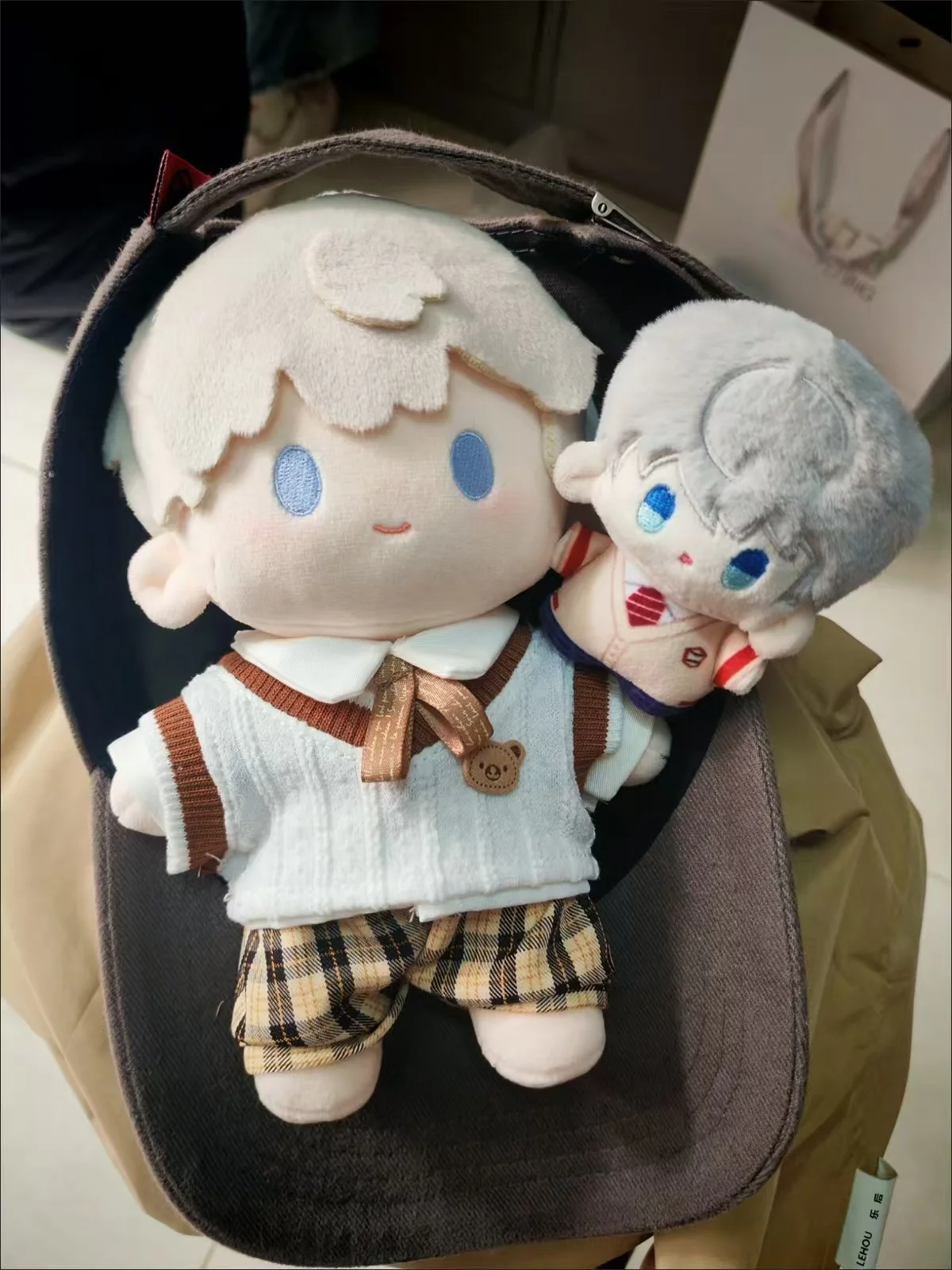 Love and Deepspace 20CM Doll Clothes Suit Chinese Style Tops T-shirt Coat Vest Pants Set Cotton Plush Toys Clothing Accessories