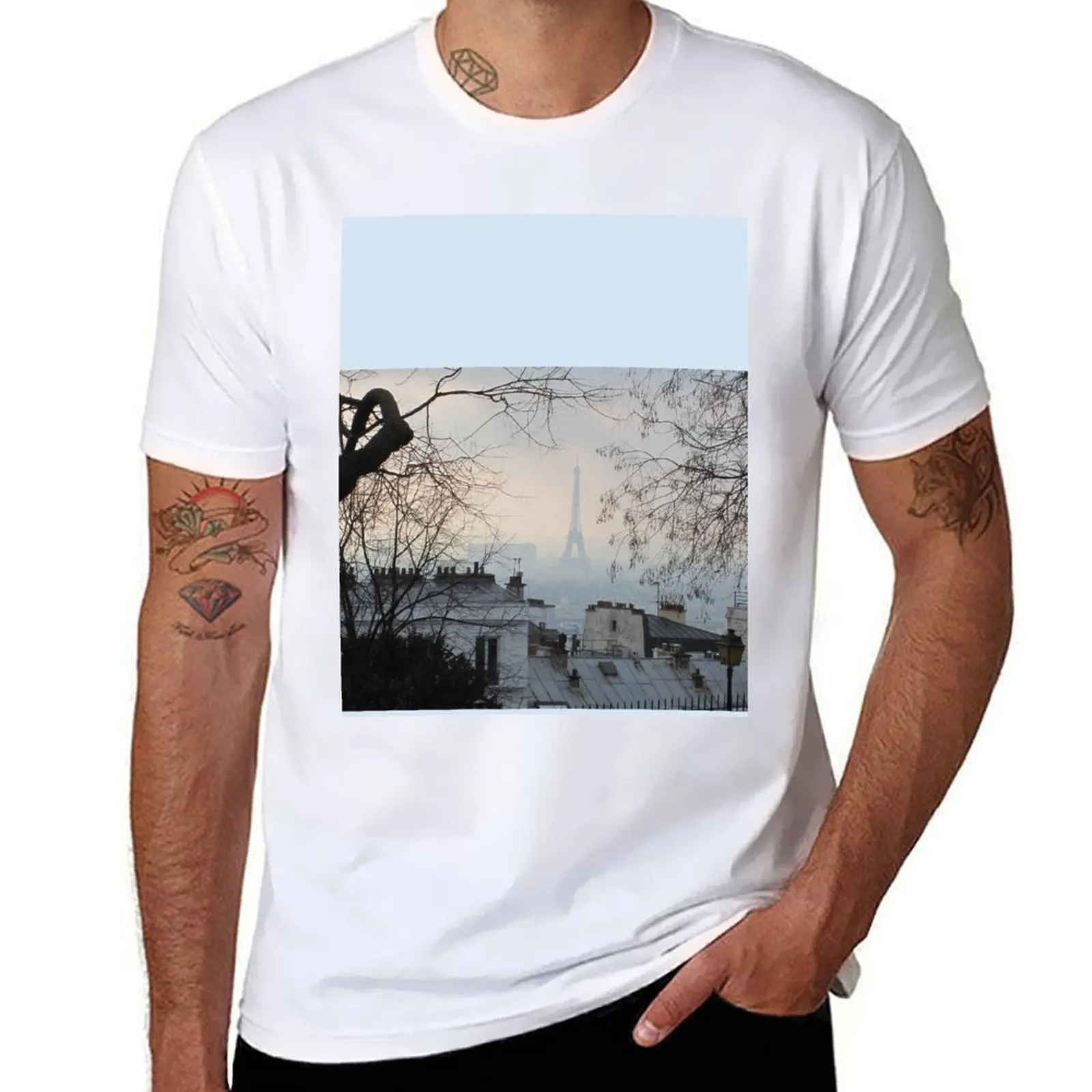 

Paris City View from Montmartre T-Shirt essential t shirt t shirts for man graphic tees graphic t shirts for man T-Shirt