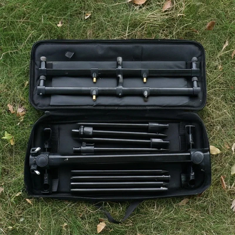 Aluminum Alloy Fast Folding Large European Sea Telescopic Three-Head Warehouse Fishing Rod Bracket