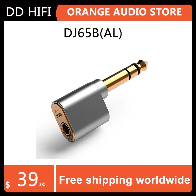 DD ddHiFi DJ65B(AL) 6.35mm Male to 4.4mm Female Audio Adapter for Desktop Amplifier Devices with 6.35mm Output Port