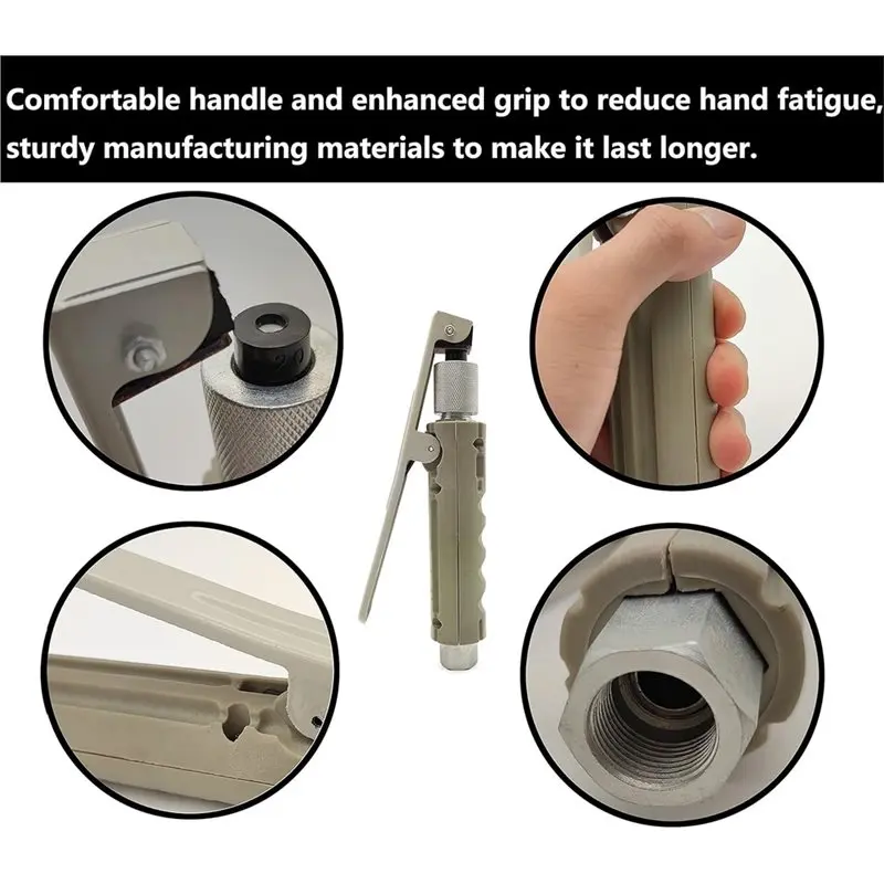 ABGE-Sand Blaster Gun Contains 1 Tips Abrasive Blaster Gun Nozzles Remove Paint, Stain, Rust, Grime On Surfaces Tool
