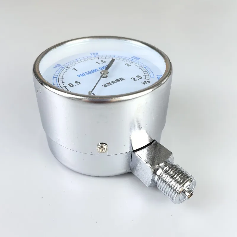 S Stainless Steel Shell YE-75  G3/8 Diaphragm Box Pressure KPa Gauge Micro Pressure Water Column Gauge KPA