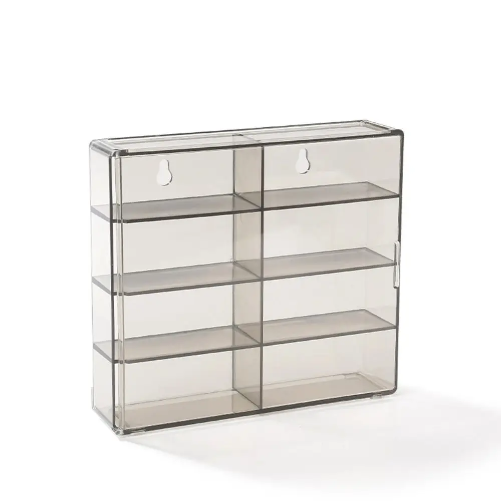 Transparent 1:64 Toy Model Cars Display Box Acrylic Dustproof Cabinet Wall Mounted 8 Grids Storage Box for Hotwheels Cars