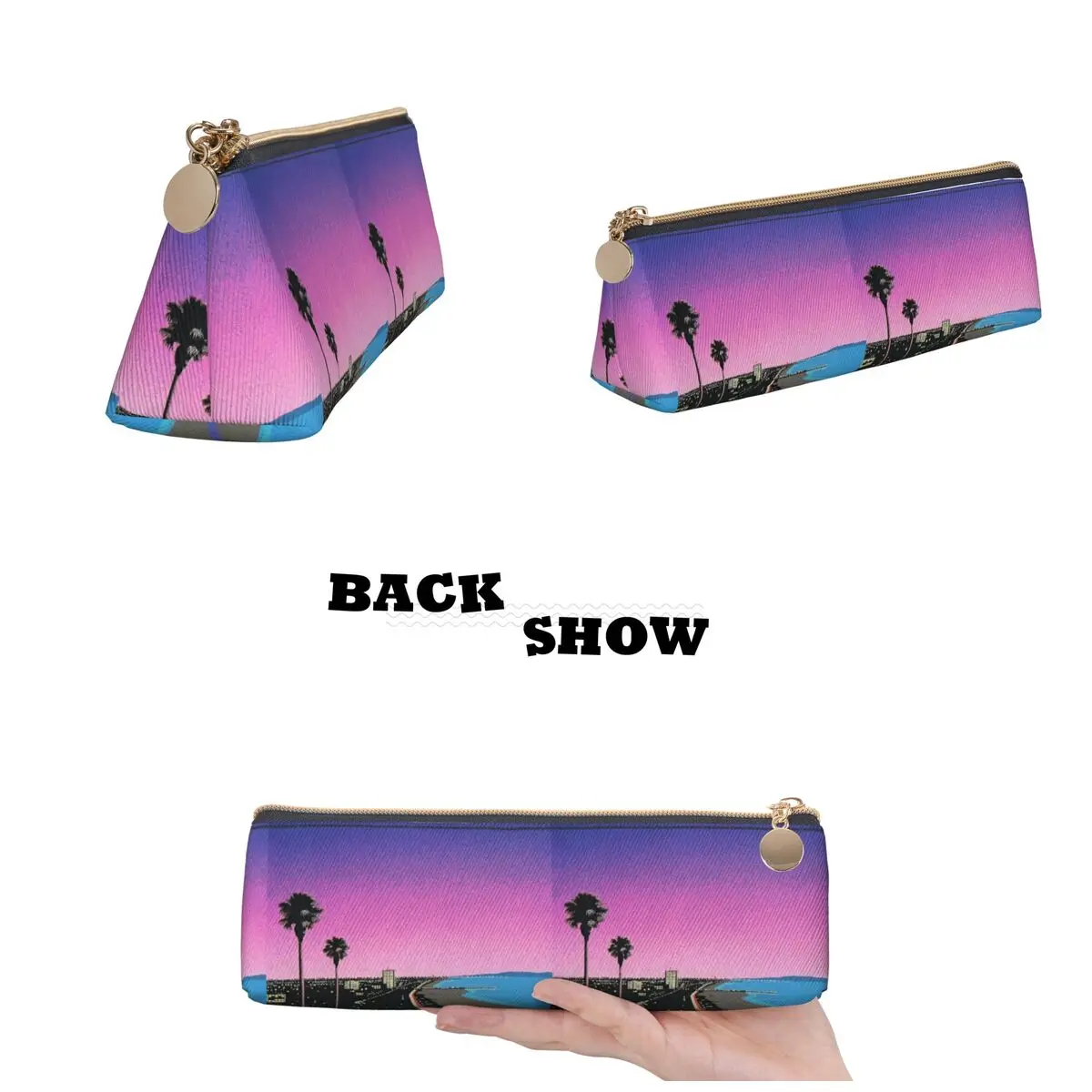 Hiroshi Nagai Vaporwave Bendro مقلمة قلم رصاص الحقيبة لوازم مكتبية سعة كبيرة صندوق القلم حقيبة أقلام رصاص للمدرسة صبي فتاة #2