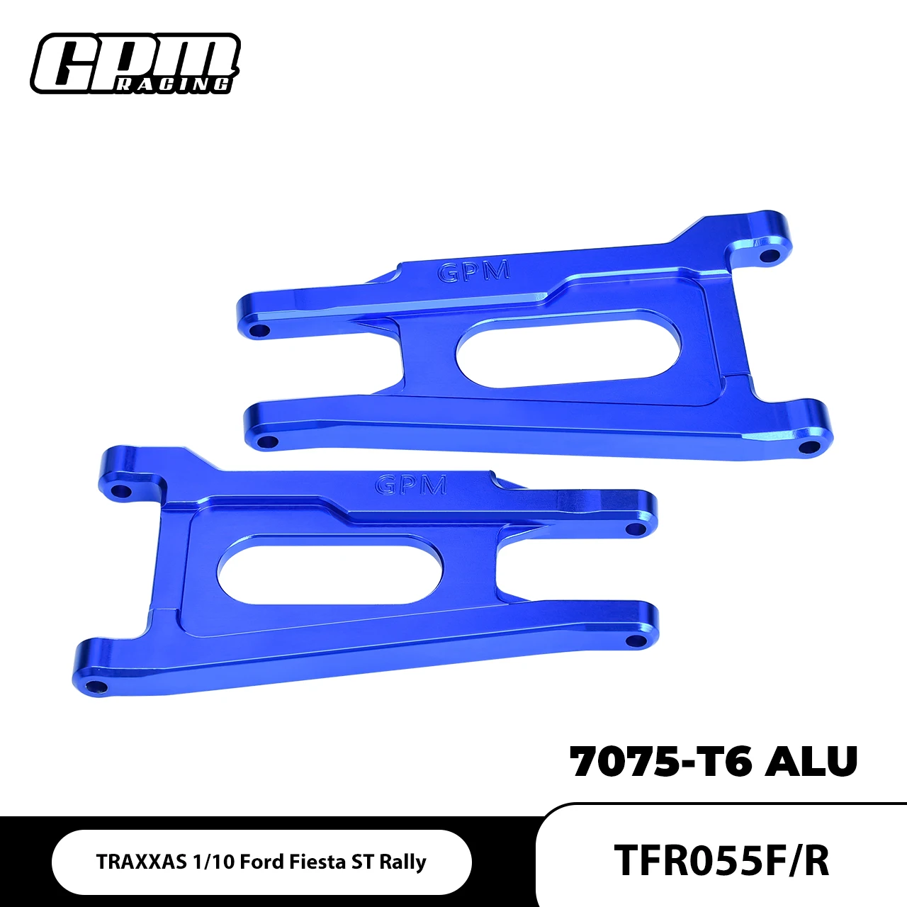 GPM 7075-T6 แขนช่วงล่างอัลลอยด์ด้านหน้า/ด้านหลัง TRAXXAS 1/10 ฟอร์ด เฟียสต้า เอสที แรลลี่ 74276-4