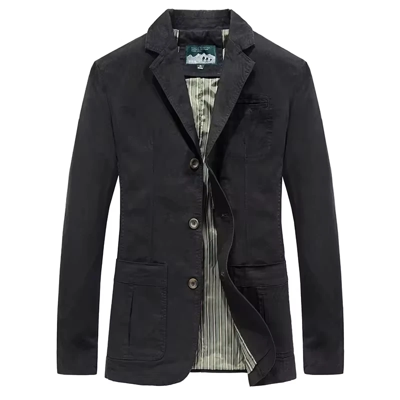 

New Autumn Men's Clothing. Cotton Outdoor Business European and American Men's Fashionable Casual Suit Collar Casual Coat