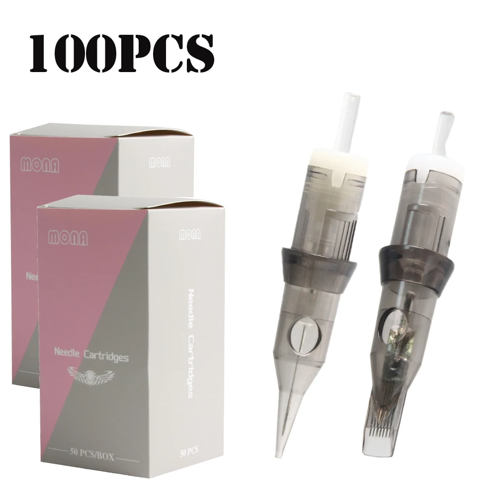 100Pcs/Lot Grey Membrane Tattoo Needles 0.3MM Tattoo Needle Cartridge RL RM RS M1 For Tattoo Machine