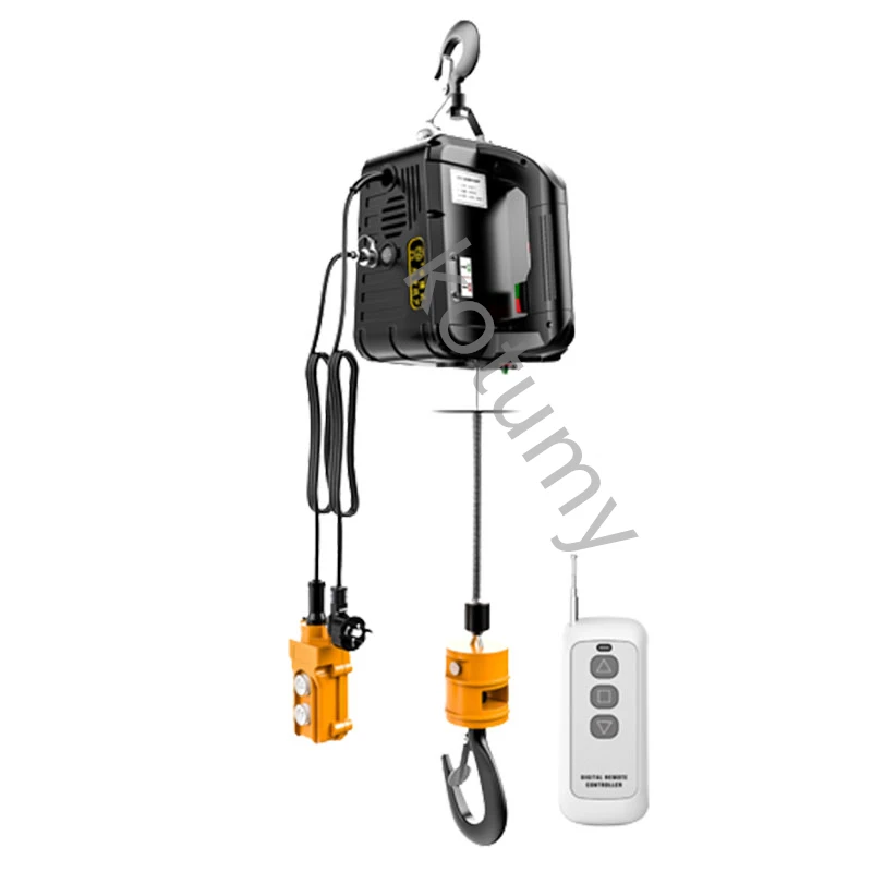 1500W Portable Crane Electric Hoist For Cars Home Improvement Cargo Handling Production Workshop Lifting