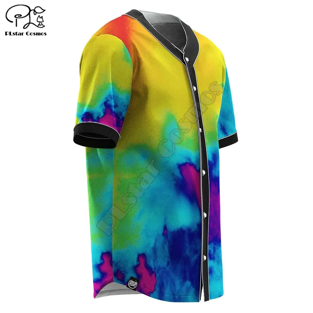 Baseball Jersey Colour Vortex Cubes 3D All Over Printed Baseball Jersey Shirts hip hop Tops