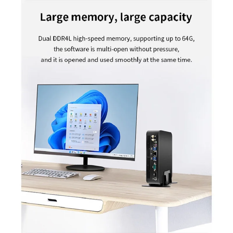 Mini PC Gamer di 12a generazione Intel I7 1265u I5 1235U 10 Core 12 Threads 2 * DDR4 M.2 NVME SSD HD Win11 Mini computer da ufficio WiFi6