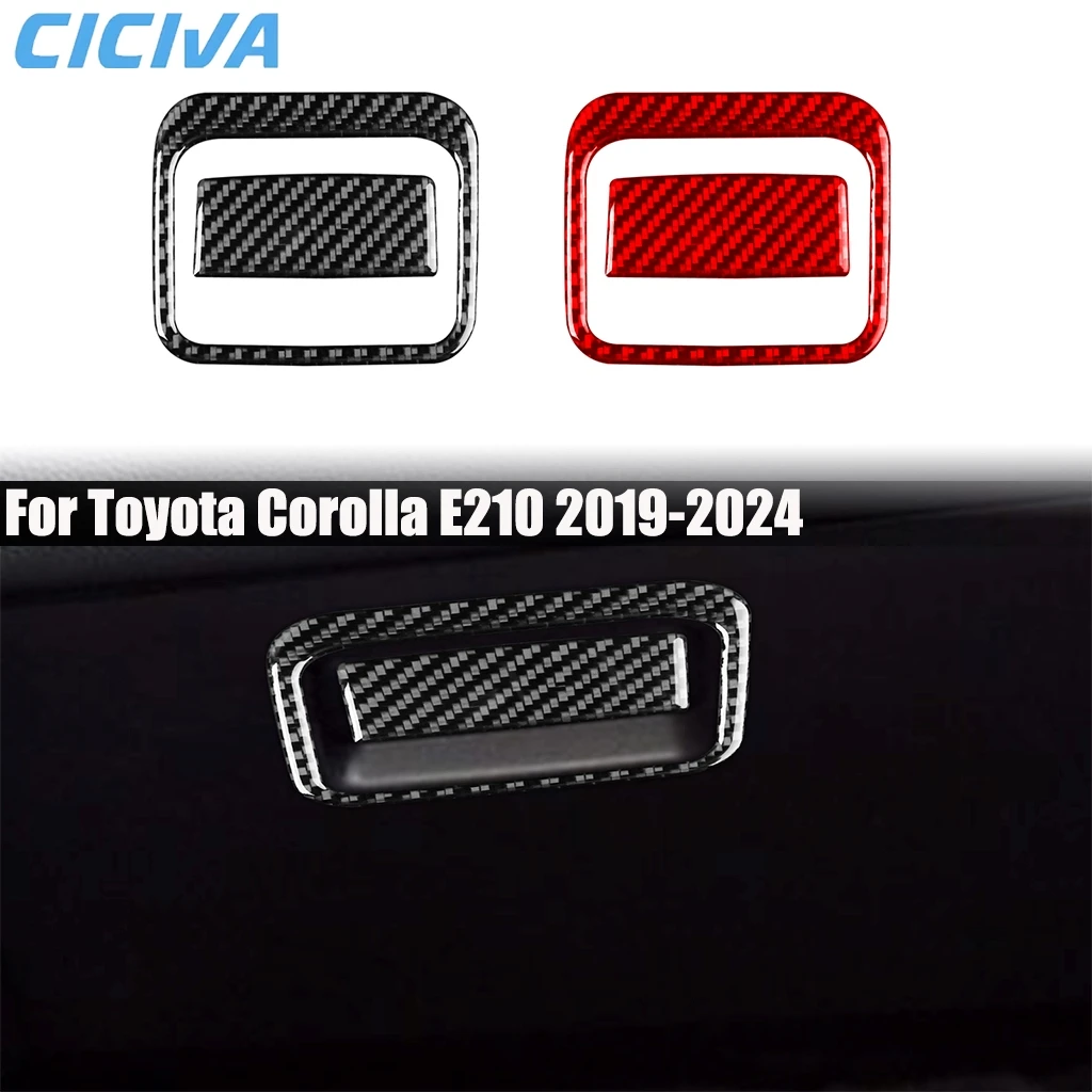 

Carbon Fiber Car Accessories Glove Storage Handle Panel Interior Cover Modified Trim Sticker For Toyota Corolla E210 2019-2024