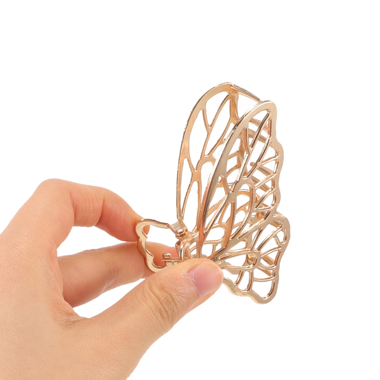 

3pcs Butterflies Women Nonslip Accessories Back Holder Barrette For Thick Jaw Hair Claw Butterflies Hair Claw Clips Clips