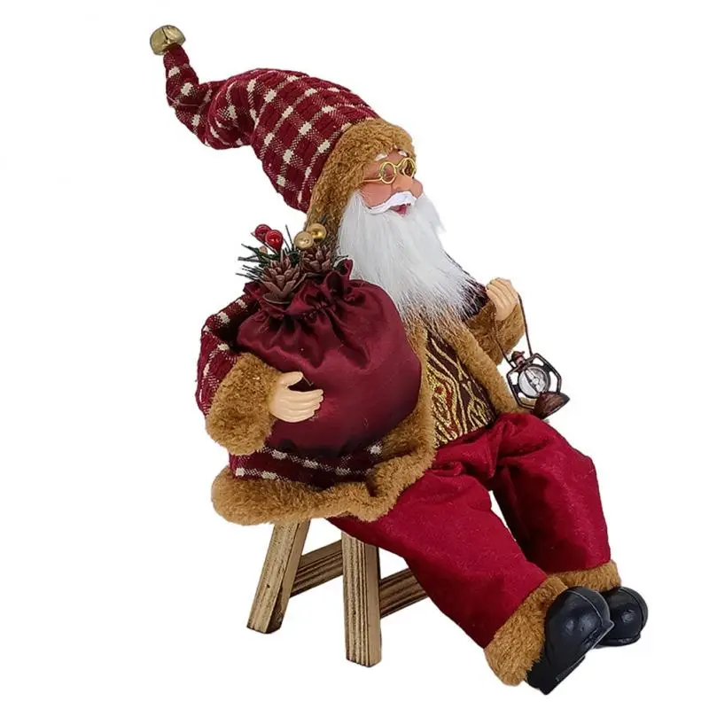 2023 Xmas Decor for Home Navidad Party Ornaments Christmas Ornaments Santa Claus Doll with Gift Bags