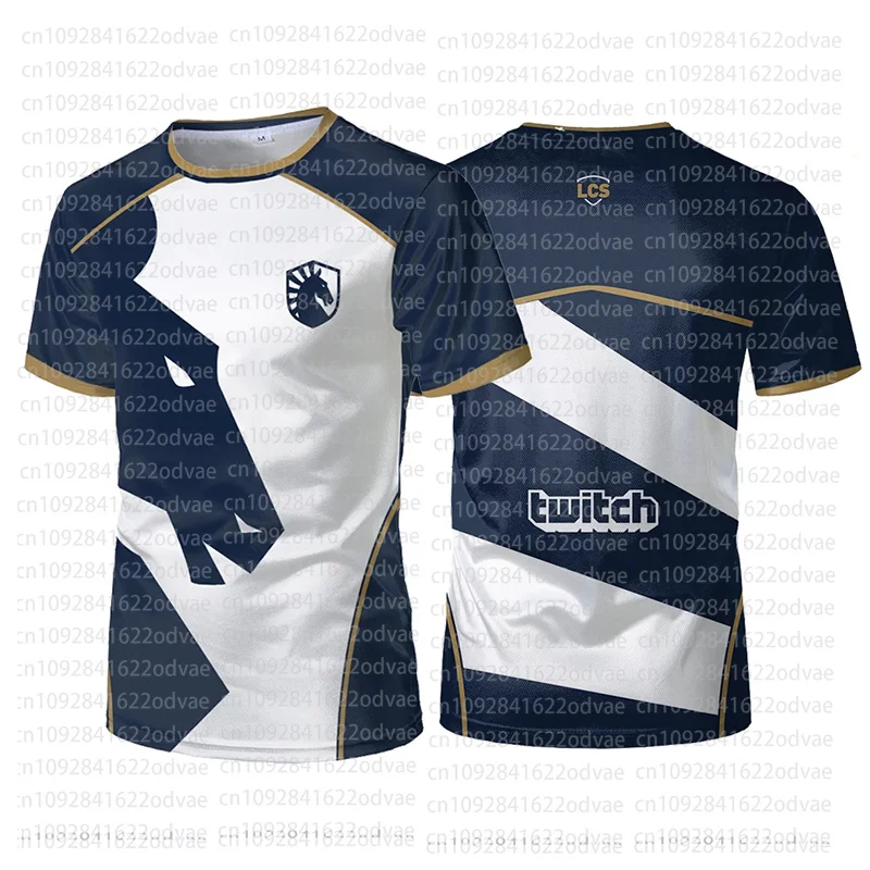 2024 New Team Liquid Esports Uniform T-shirt CSGO LOL DOTA2 Games Contest Casual Breathable Sports Jersey Boys O-Neck Tops Tees