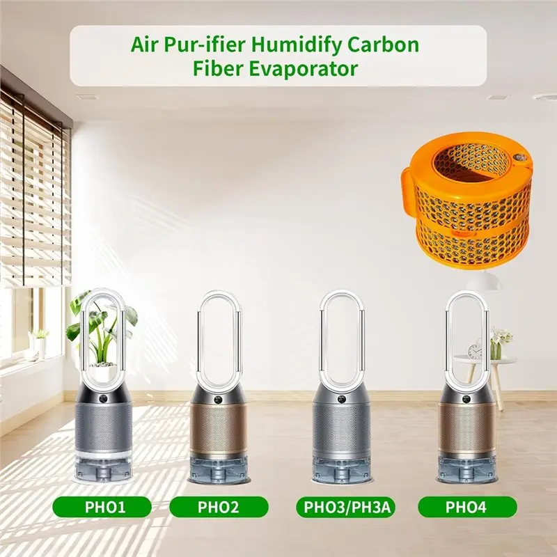 A66T-Humidifier Filter Replacement Carbon Fiber Evaporator For Dyson PH01 PH02 PH03 PH04 PH3A Air Purifier Units view 2