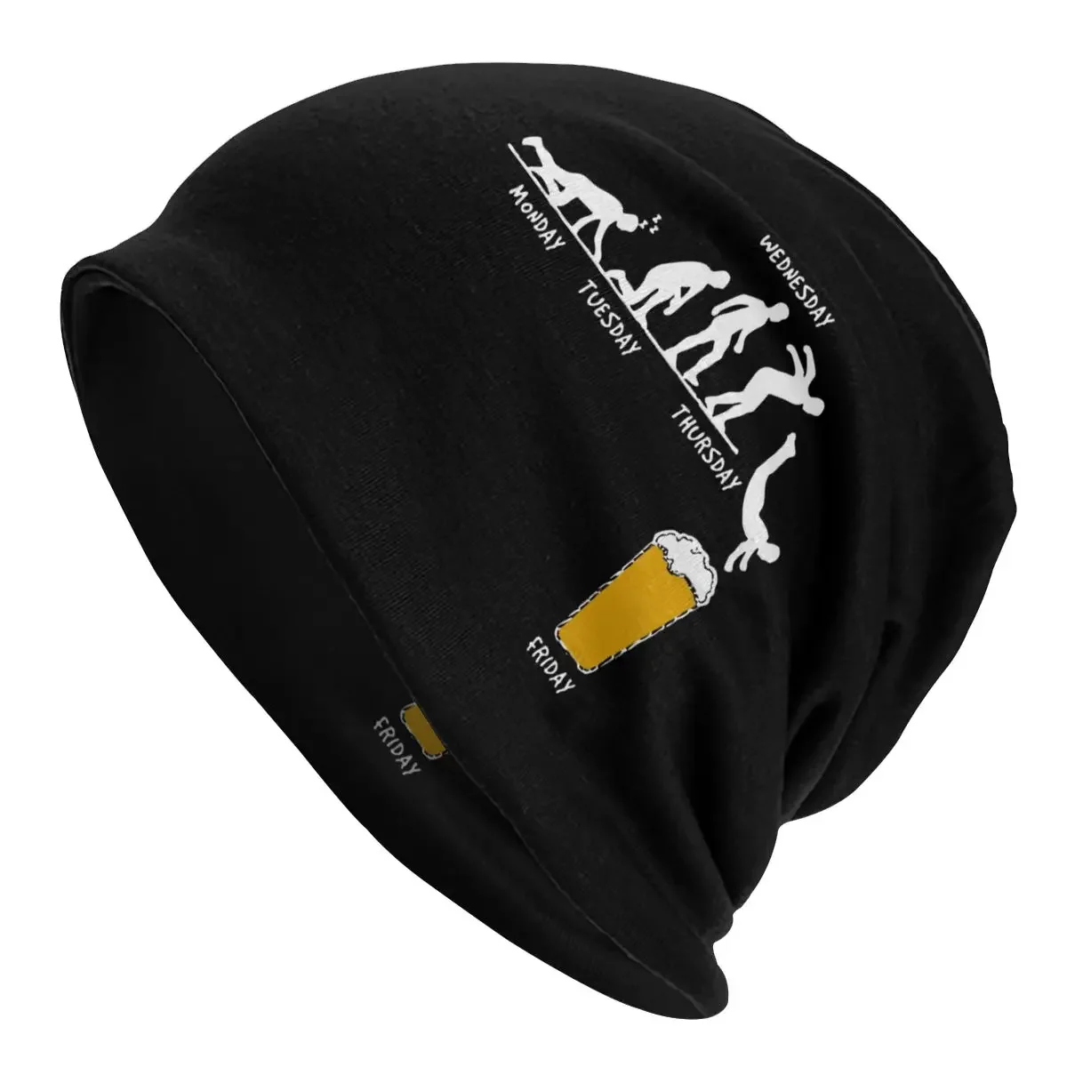 Week Beer Cap Hip Hop Street Skullies Beanies Hat Female Spring Dual-use Bonnet Knit Hat