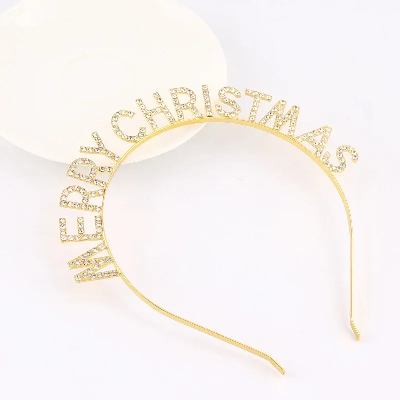 10pcs Merry Christmas Headband for Women Girls Party Decorations Gifts Men Children Halloween