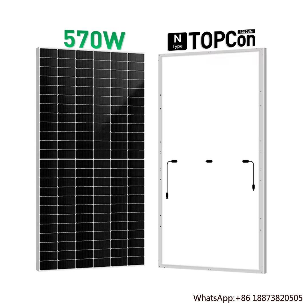 

Topcn N type double glass Solar Modules and PV solar panels 144 half cell 550w 560w 570w 580w 590w 600w