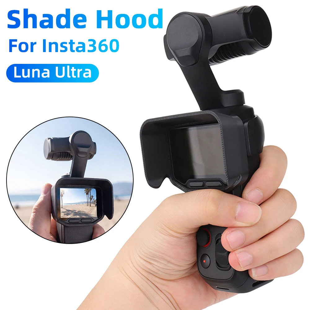 Screen Sun Shade Case for Insta360 Luna Ultra Foldable Gimbal Screen Hood Protective Sunshade for Insta 360 Luna Accessories